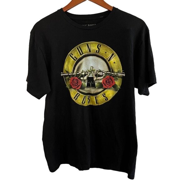 Guns N‎ Roses Shirt Mens Large Black Short Sleeve Pullover Graphic Print - Picture 2 of 7